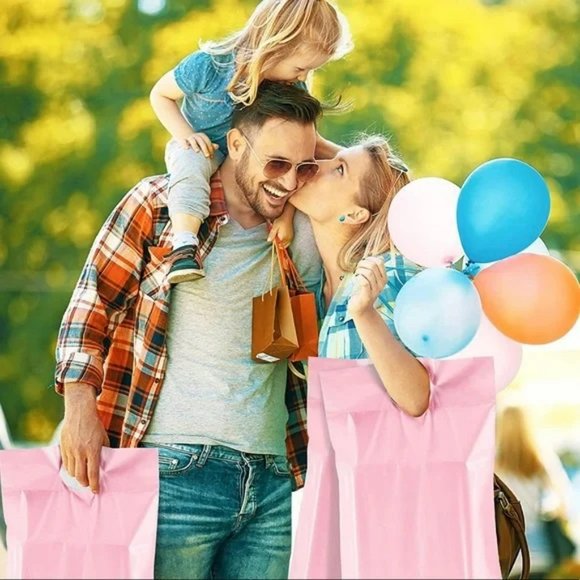 10 pcs Poly Mailers 12x15.5 Inch Pink Premium Shipping Bags - Picture 4 of 5